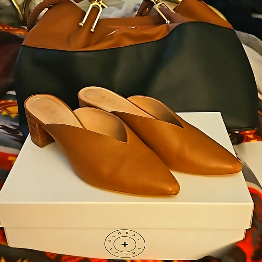 Able leather mules.